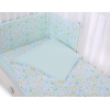 Bettwäsche Set für Babybett 3-tlg - blaue Schmetterlinge