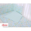Bettwäsche Set für Babybett 3-tlg - blaue Schmetterlinge