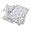 Bettwäsche Set für Babybett 3-tlg - Bubbles grau