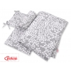 Bettwäsche Set für Babybett 3-tlg - Bubbles grau