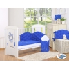 Bettwäsche Set für Babybett 3-tlg - Chic dunkelblau