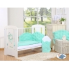 Bettwäsche Set für Babybett 3-tlg - Chic minze