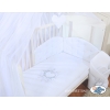 Bettwäsche Set für Babybett 3-tlg - Chic weiß