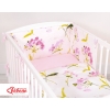Bettwäsche Set für Babybett 3-tlg - flowers rosa