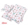 Bettwäsche Set für Babybett 3-tlg - Füchse beige