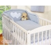 Bettwäsche Set für Babybett 3-tlg - Hängende Herzen Grey-Punktemuster