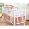 Bettwäsche Set für Babybett 3-tlg - Hängende Herzen orange gestreift
