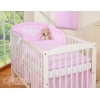 Bettwäsche Set für Babybett 3-tlg - Hängende Herzen Rosa-Punktemuster
