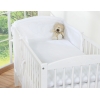 Bettwäsche Set für Babybett 3-tlg - Hängende Herzen weiß für Babybett