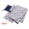 Bettwäsche Set für Babybett 3-tlg - Hasen grau