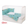 Bettwäsche Set für Babybett 3-tlg - Hasen - Minze Bäume