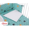 Bettwäsche Set für Babybett 3-tlg - Hasen - Minze Bäume
