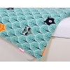 Bettwäsche Set für Babybett 3-tlg - Hasen - Minze Bäume
