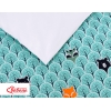 Bettwäsche Set für Babybett 3-tlg - Hasen - Minze Bäume