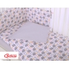 Babybett Bettwäsche Set Igel Grau