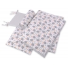 Bettwäsche Set für Babybett 3-tlg - Igel grau