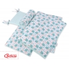 Bettwäsche Set für Babybett 3-tlg - Igel minze