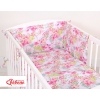 Bettwäsche Set für Babybett 3-tlg - Kolibri in Blumen
