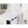 Bettwäsche Set für Babybett 3-tlg (L60) - Gute Nacht weiß