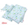 Bettwäsche Set für Babybett 3-tlg - Lamas minze
