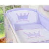 Bettwäsche Set für Babybett 3-tlg - Little Prince/Princess lila