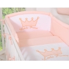 Kleine Prinzessin Babybettwäsche Set für Babybett 3-tlg - Little Prince/Princess puderrosa