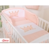 Kleine Prinzessin Babybettwäsche Set für Babybett 3-tlg - Little Prince/Princess puderrosa