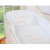 Bettwäsche Set für Babybett 3-tlg - Little Prince/Princess weiß