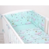 Bettwäsche Set für Babybett 3-tlg - Monde minze