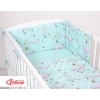 Bettwäsche Set für Babybett 3-tlg - Monde minze