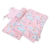 Bettwäsche Set für Babybett 3-tlg - Monde rosa