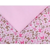 Bettwäsche Set für Babybett 3-tlg - rosa Schmetterlinge