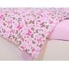 Bettwäsche Set für Babybett 3-tlg - rosa Schmetterlinge