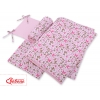 Bettwäsche Set für Babybett 3-tlg - rosa Schmetterlinge