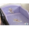 Bettwäsche Set für Babybett 3-tlg (S60) - Gute Nacht lila