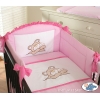 Bettwäsche Set für Babybett 3-tlg (S60) - Teddy Bär rosa