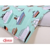 Bettwäsche Set für Babybett 3-tlg - Schiffe minze
