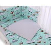 Bettwäsche Set für Babybett 3-tlg - Schiffe minze