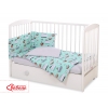 Bettwäsche Set für Babybett 3-tlg - Schiffe minze