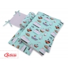 Bettwäsche Set für Babybett 3-tlg - Schiffe minze
