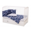 Bettwäsche für Babybett Dunkelblau