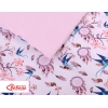 Bettwäsche Set für Babybett 3-tlg - Schwalben blau