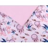 Bettwäsche Set für Babybett 3-tlg - Schwalben blau