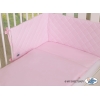 Bettwäsche Set mit Bettumrandung gesteppt 3-tlg - rosa