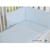 Bettwäsche Set mit Nestchen gesteppt 3-tlg - blau