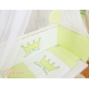 Bettwäscheset 6-tlg für Beistellbett FABIO - Little Prince/Princess grün