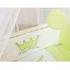 Bettwäscheset 6-tlg für Beistellbett FABIO - Little Prince/Princess grün