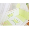 Bettwäscheset 6-tlg für Beistellbett FABIO - Little Prince/Princess grün