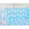 Bettwäscheset 6tlg für Beistellbett FABIO - Basic blue Eulen
