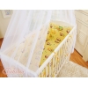 Bettwäscheset 6tlg für Beistellbett FABIO - Basic creme Eulen